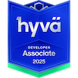 Hyvä Certified Associate Developer badge